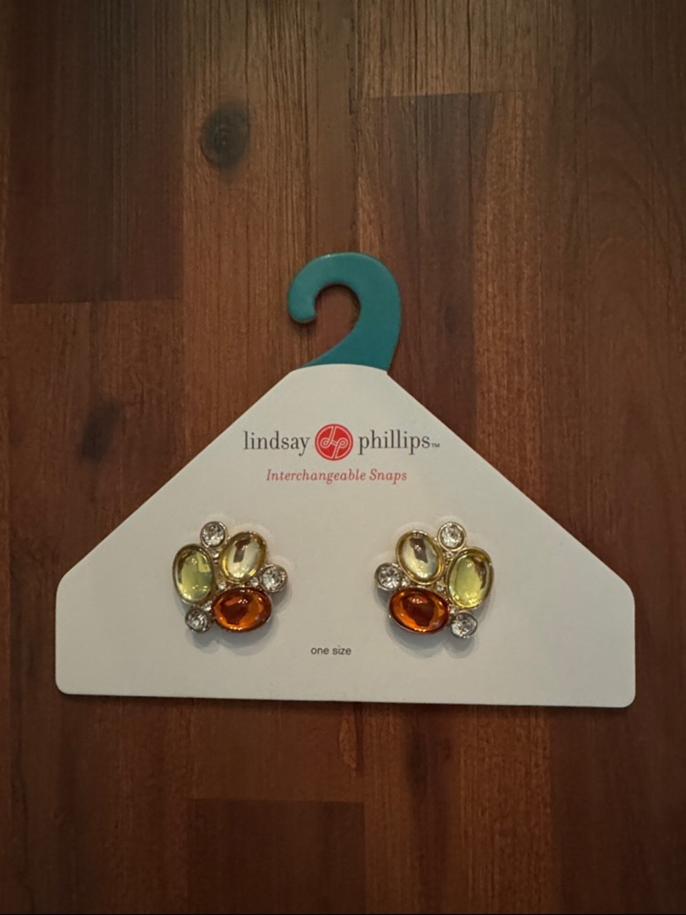lindsay phillips Gold flip flop Snaps with Yellow and Amber Gems